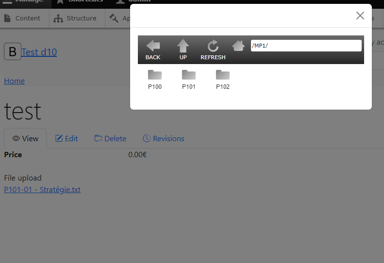 Link file browser